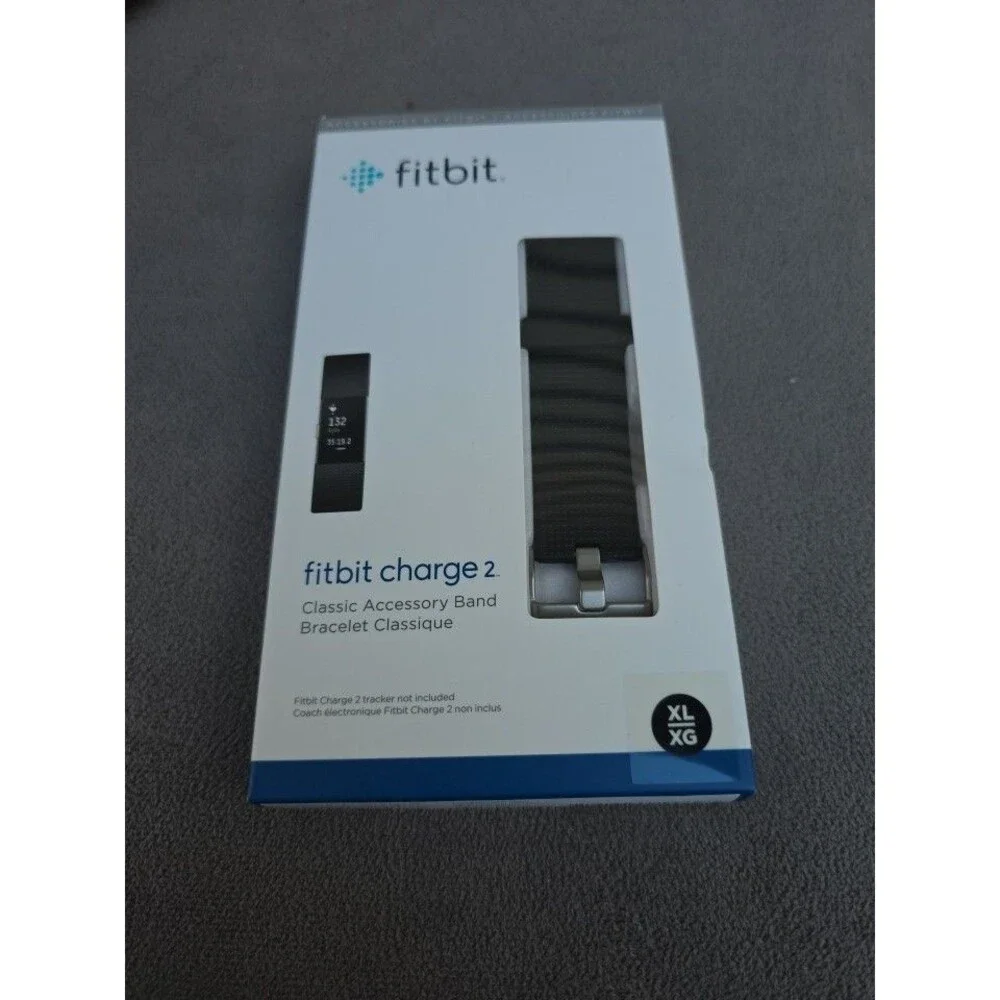 Fitbit Charge 2 Classic Accessory Band Bracelet Authentic Fitbit Blue Size XLG